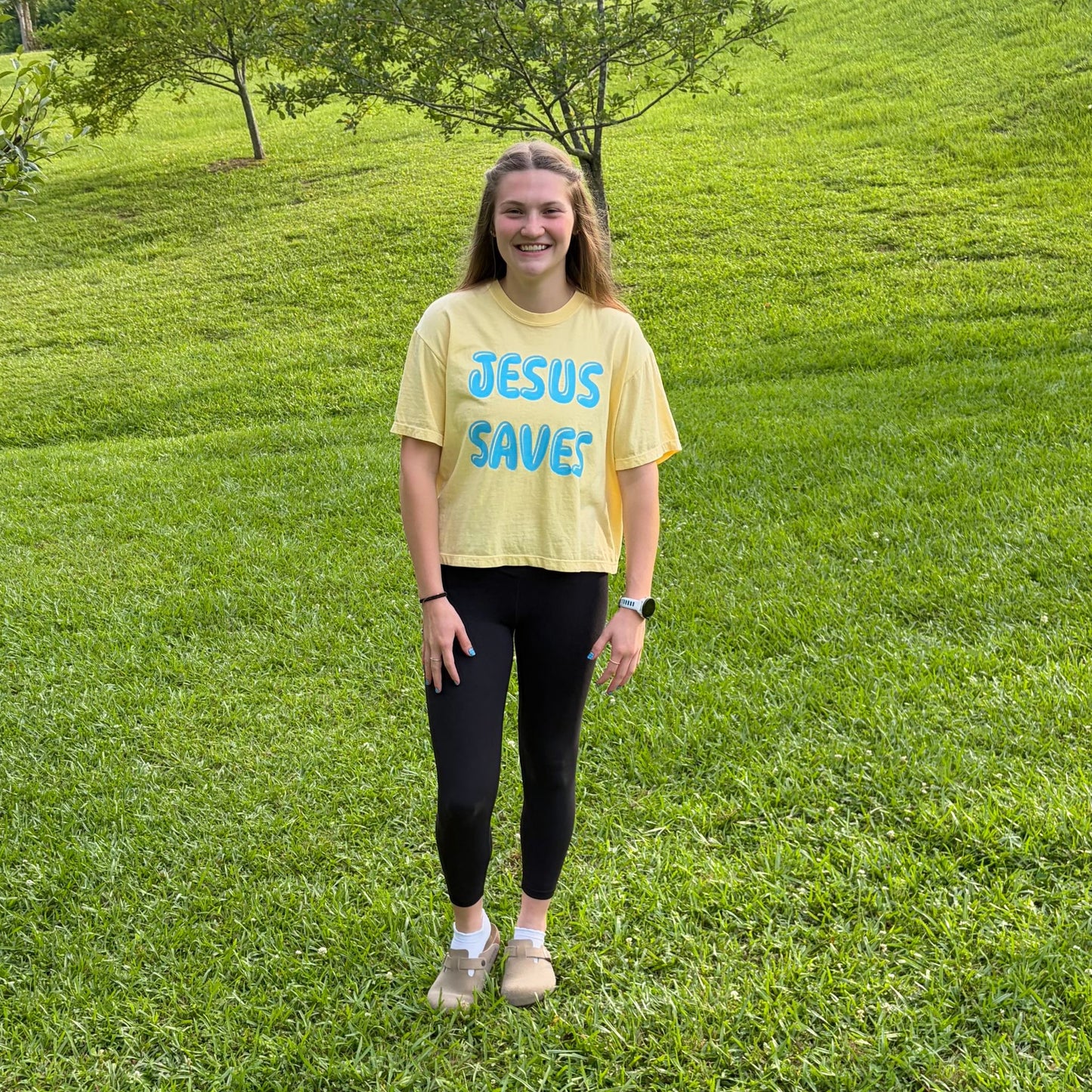 Jesus Saves Boxy Tee
