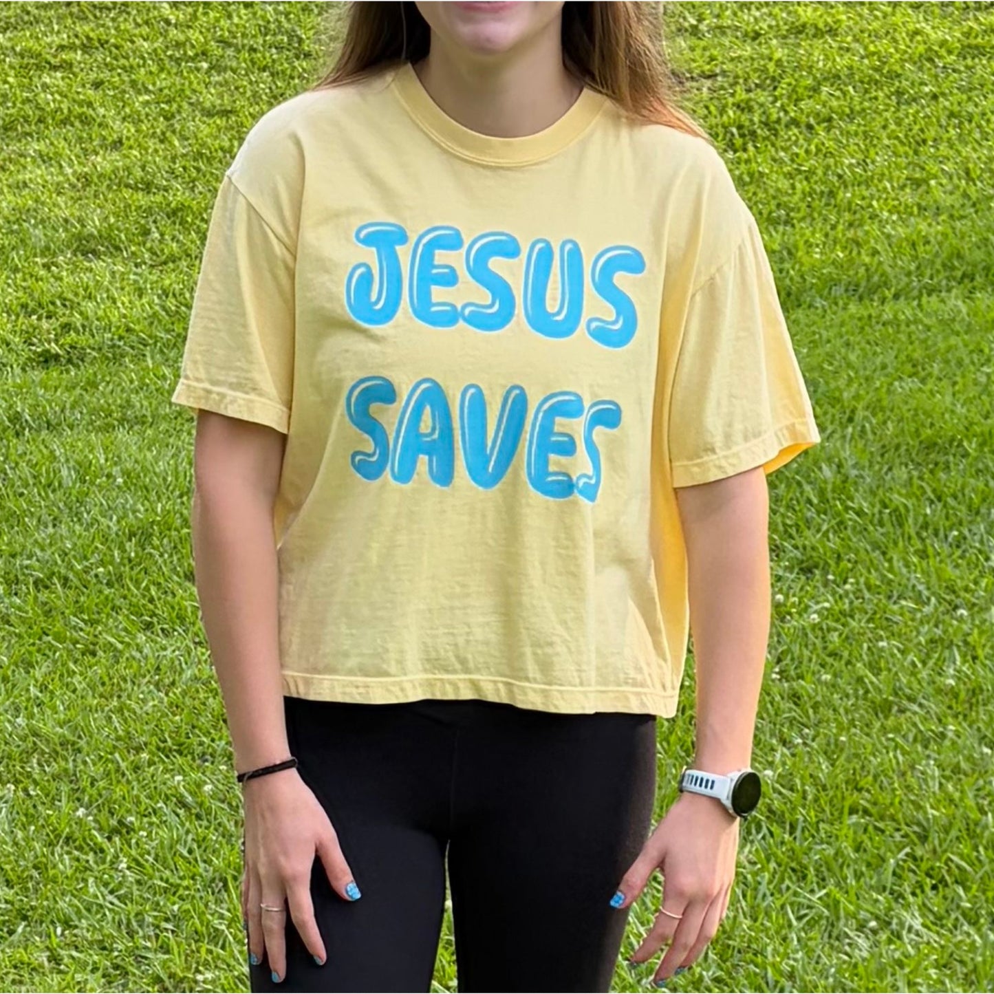 Jesus Saves Boxy Tee