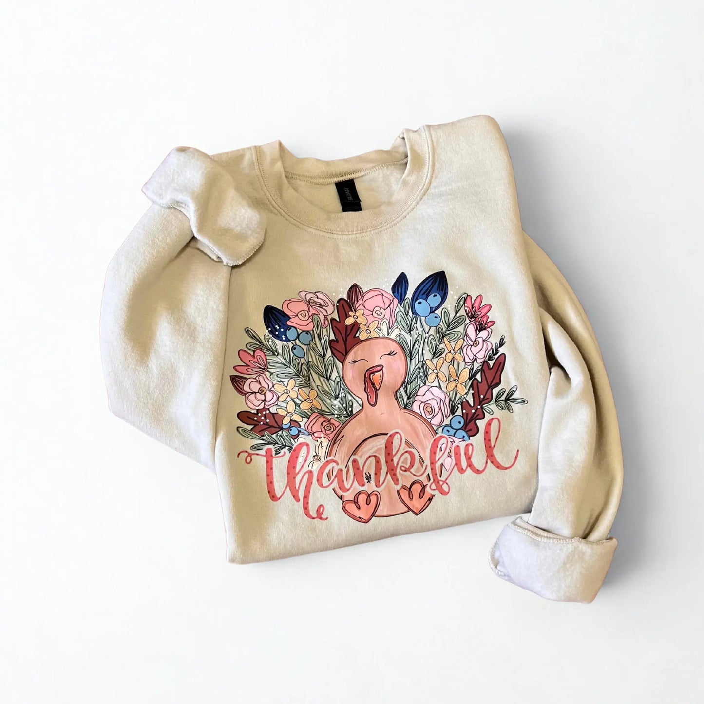 Thankful Thanksgiving Sweatshirt Ktee&Co