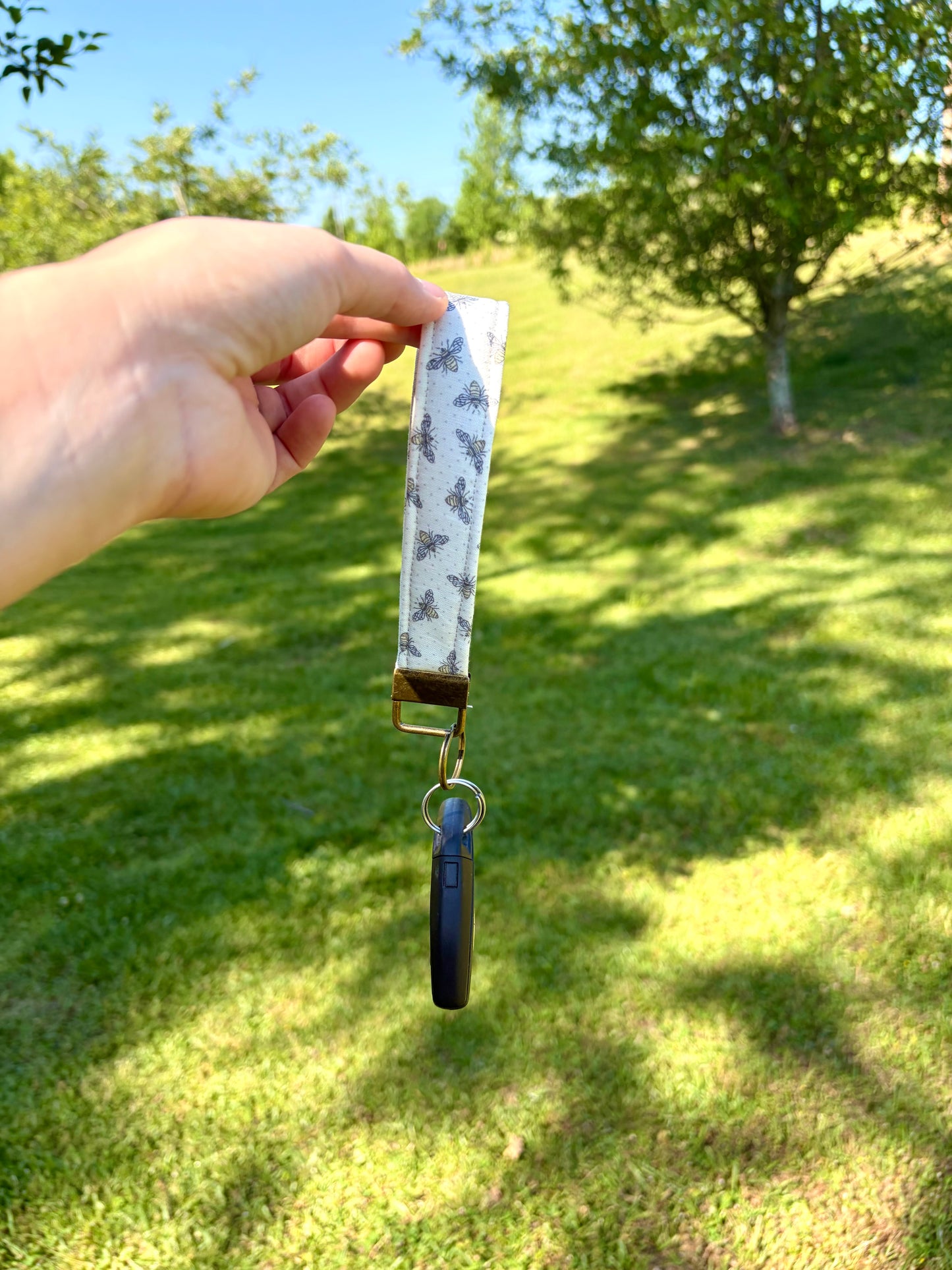 Busy Bee Keychain Wristlet