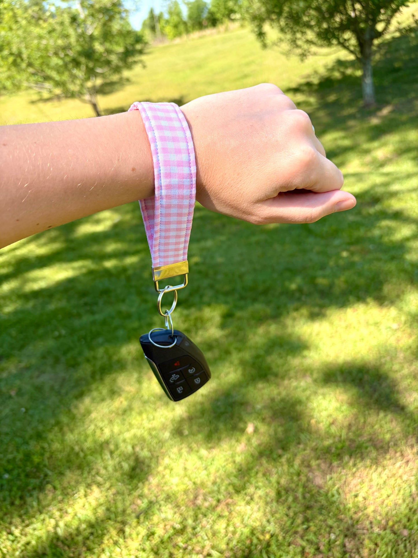 Pretty in Pink Keychain Wristlet
