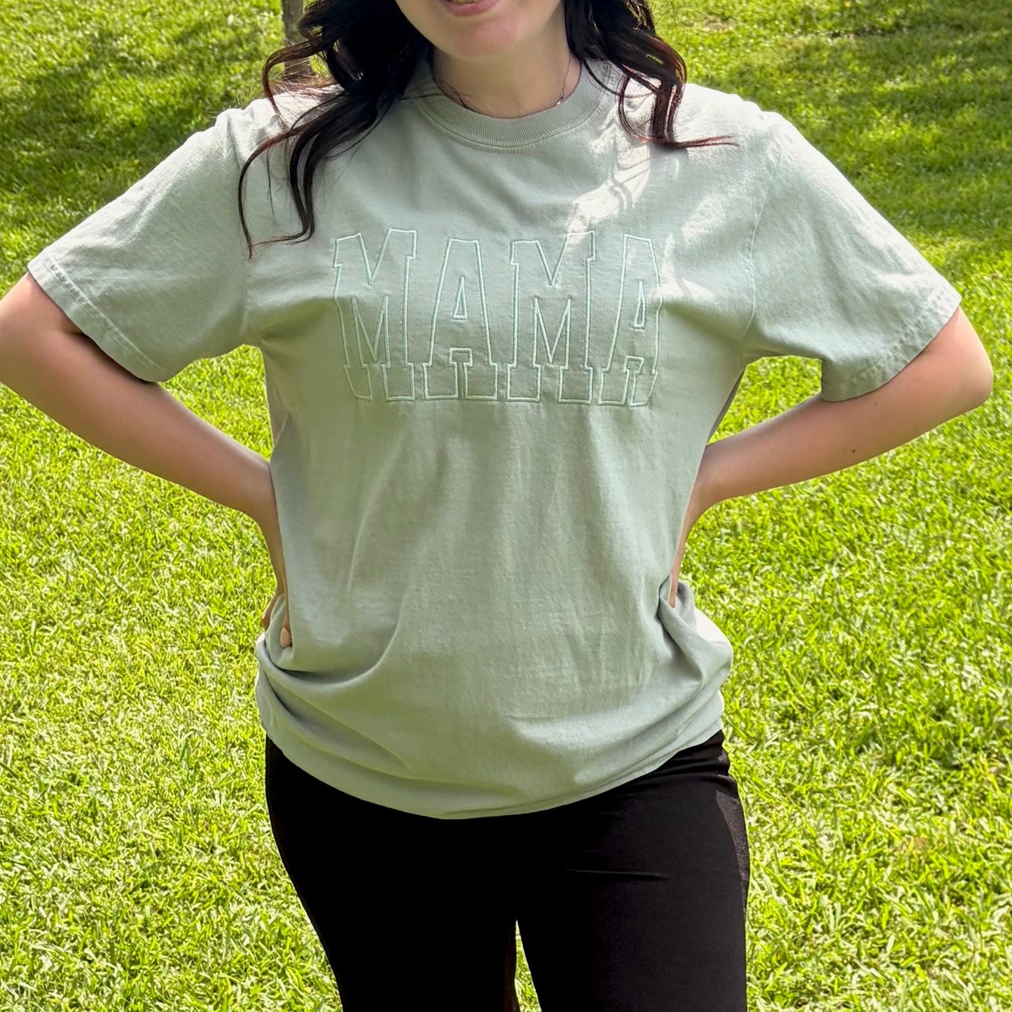 Mama Embroidered Tee